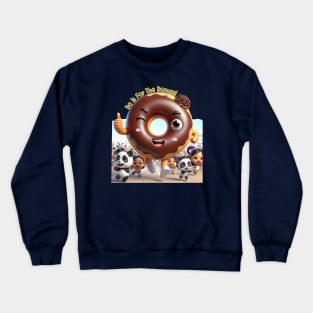 Running Donut Guy Crewneck Sweatshirt